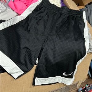 Nike Kids Black and White Sports Shorts
